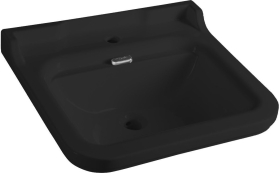 Kerasan WALDORF keramické umyvadlo 60x55cm, černá mat 4140K7