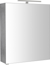 Sapho RIWA galerka s LED osvětlením, 60x70x17cm, dub stříbrný RIW060-0011