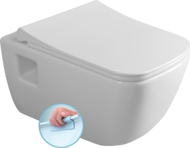 Bruckner WALTER závěsná WC mísa, Rimless, 37x52, 5cm, bílá 201.502.0
