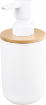 Aqualine SNOW dávkovač mýdla na postavení 350ml, bílá/bambus 7578