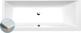Polysan CLEO SLIM obdélníková vana 160x70x48cm, bílá 73611S