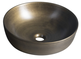 Sapho PRIORI keramické umyvadlo na desku, Ø 41, 5 cm, bronz PI032