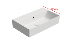 GSI KUBE X keramické umyvadlo 60x37cm, bez otvoru, bílá mat 9454009