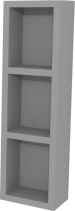 Mereo Aira, koupelnová skříňka 20 cm, horní, policová, Multidecor, Šedý Supermat CN796SSEDA