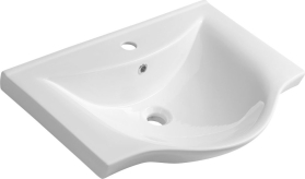 Aqualine ZARA 65 keramické umyvadlo nábytkové 64, 5x46cm, bílá 10065