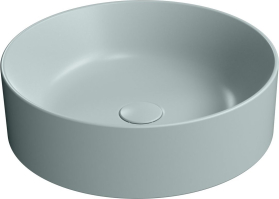 GSI KUBE X keramické umyvadlo na desku, průměr 45cm, ghiaccio mat 942715