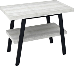Sapho TWIGA umyvadlový stolek 90x72x50 cm, černá mat/dub starobílý VC442-90-5