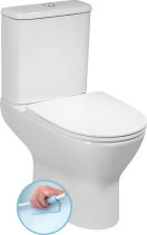 Bruckner DARIO WC kombi, Rimless, spodní/zadní odpad, bílá 201.431.4