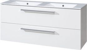 Mereo Bino, koupelnová skříňka s keramickým umyvadlem 121 cm, bílá CN663