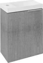Sapho LATUS X umyvadlová skříňka 39, 4x50x22cm, dub stříbrný LT110-1111