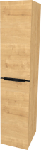 Mereo Mailo, koupelnová skříňka vysoká 170 cm, černé madlo, Multidecor, Dub Arlington CN594LPBDARL