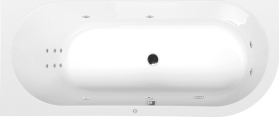 Polysan ASTRA L HYDRO hydromasážní vana, 165x80x48cm, bílá 33611H