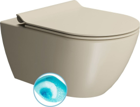 GSI PURA závěsná WC mísa, Swirlflush, 36x55cm, creta dual-mat 881508