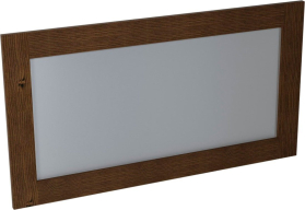 Sapho BRAND zrcadlo v dřevěném rámu 130x70cm, mořený smrk BA061S