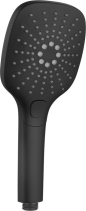 Sapho Ruční masážní sprcha s tlačítkem, 3 režimy sprchování, silikon trysky, 109x109mm, ABS/černá mat 1204-52B