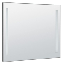 Aqualine Zrcadlo s LED osvětlením 100x80cm, kolébkový vypínač ATH7
