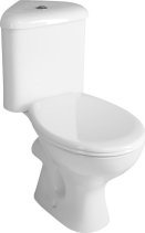 Aqualine CLIFTON rohové WC kombi, dvojtlačítko 3/6l, zadní/spodní odpad, bílá FS1PK