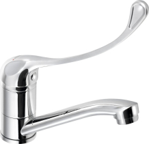 Aqualine AQUALINE 35 umyvadlová baterie s otočnou hubicí, lékařská páka, chrom 54196