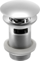 Sapho MINIMAL umyvadlová výpust 5/4“, click-clack, velká krytka, nerez mat MI057