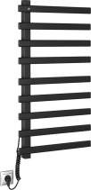 Sapho ELCOR elektrický sušák ručníků 480x920x50 mm, 128 W, černá mat EB460