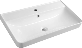 Aqualine ZEN keramické umyvadlo nábytkové 80x45cm, bílá 3080