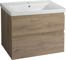 Aqualine ALTAIR umyvadlová skříňka 77, 5x60x45cm, dub emporio AI380