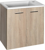 Aqualine ZOJA/KERAMIA FRESH umyvadlová skříňka 49x50x24, 5cm, dub platin 51047DP