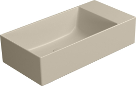 GSI KUBE X keramické umývátko 50x25cm, bez otvoru, pravé/levé, creta mat 9486008