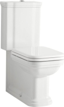 Kerasan WALDORF WC kombi, spodní/zadní odpad, bílá-chrom WCSET04-WALDORF