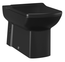 CREAVIT LARA WC mísa pro kombi, spodní/zadní odpad, 35x64cm, černá mat LR360-11SM00E-0000