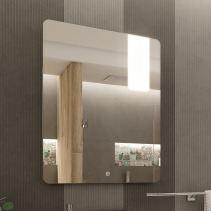 Nimco OBDELNÍKOVÁ - OBLÉ ROHY LED zrcadlo 600x800 s dotykovým senzorem ZP 25002V