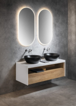 Sapho Koupelnový set VIERA 120, dub alabama / bílá mat KSET-037