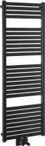 Aqualine TONDI otopné těleso rovné 450x1330 mm, středové připojení, černá mat DT476T