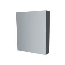 Mereo Koupelnová skříňka zrcadlová 60 cm, galerka, 2 x dvířka, Multidecor, Šedý diamant CN798G62SEDD