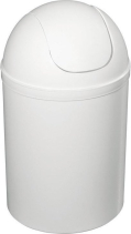 Aqualine Odpadkový koš výklopný, 5l, plast, bílá 20309