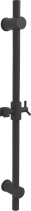 Sapho Sprchová tyč, posuvný držák, kulatá, 700mm, černá mat SC015