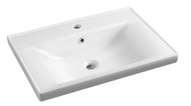 Aqualine SAVA 60 keramické umyvadlo nábytkové 60x46cm, bílá 2060