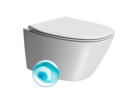 GSI MODO závěsná WC mísa, Swirlflush, 37x54cm, bílá dual-mat 841509
