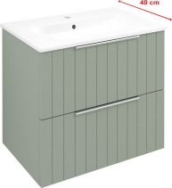 Sapho CIRASA umyvadlová skříňka 58x54x39cm, verde strip CR592-4444S