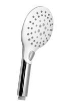Sapho Ruční masážní sprcha s tlačítkem, 6 režimů sprchování, průměr 120mm, ABS/chrom/bílá 1204-20