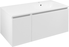 Sapho LOREA skříňka s umyvadlem 101x46x51, 5cm (30+70 cm), pravá, bílá mat LE070-3131-R-01