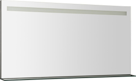 Sapho BRETO zrcadlo s LED osvětlením a policí 120x60, 8cm BT120