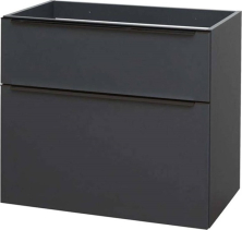 Mereo Mailo, koupelnová skříňka 81cm, antracit, černé madlo CN531SB