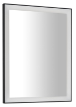 Sapho GANO zrcadlo s LED osvětlením 60x80cm, černá LG260