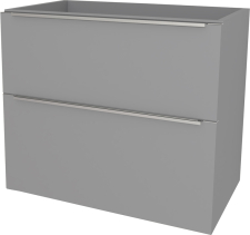 Mereo Mailo, koupelnová skříňka 61 cm, chrom madlo, Multidecor, Šedý Supermat CN590SSEDA