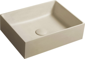 Sapho FORMIGO betonové umyvadlo na desku, 47, 5x36, 5cm, žlutá FG122