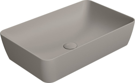 GSI NUBES keramické umyvadlo na desku 60x38cm, tortora mat 903605