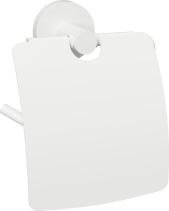 Sapho X-ROUND WHITE držák toaletního papíru s krytem, bílá mat XR732W