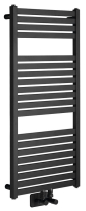 Aqualine TONDI otopné těleso rovné 450x970 mm, středové připojení, černá mat DT456T