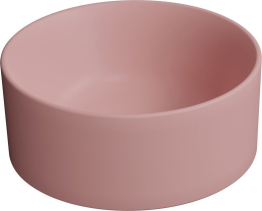 GSI KUBE X keramické umývátko na desku, průměr 32cm, blush mat 943524